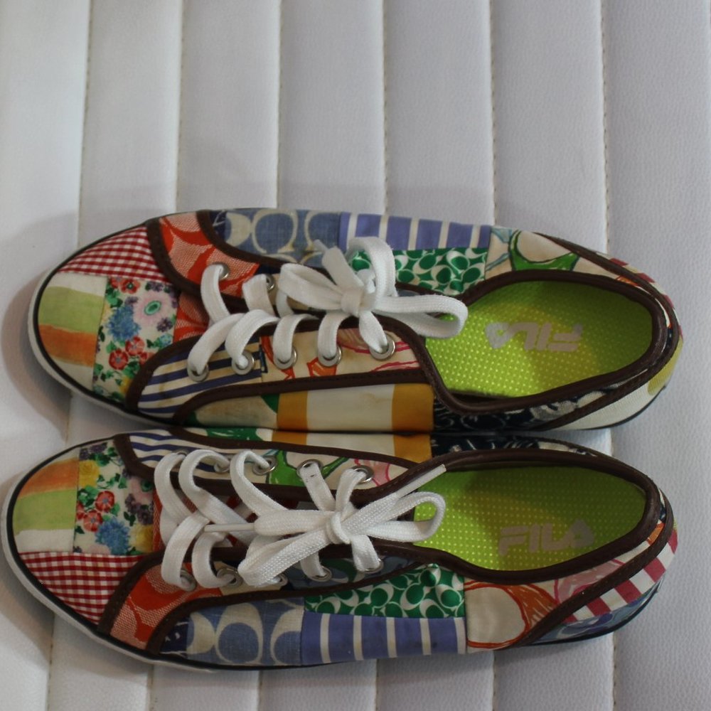 Coach lightweight Skate sneaker Geometric pattern Women's Size 9M - Picture 9 of 9